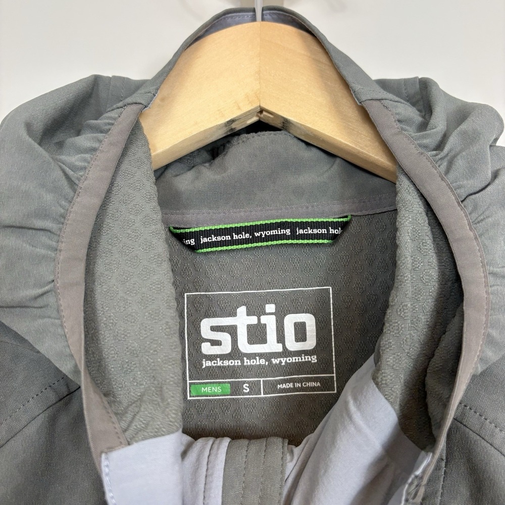 Stio Men's Small Sidecut Tech Hoodie Gray Full Zip * - Picture 2 of 13